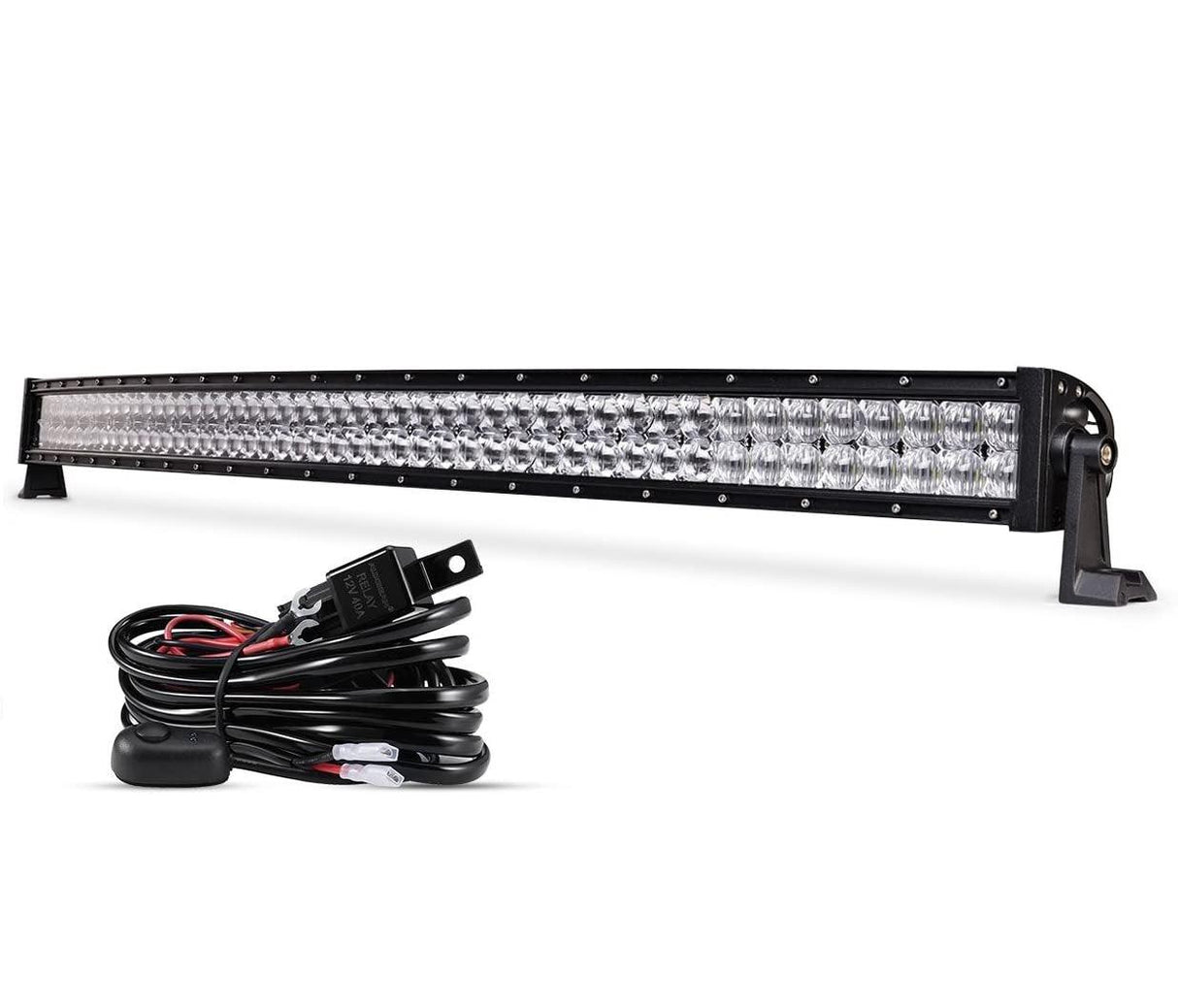 22 Inch-52 Inch 5D Series Straight/Curved Combo Beam Double Row LED Light Bar for Chevy Tahoe