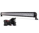 22 Inch-52 Inch 5D Series Straight/Curved Combo Beam Double Row LED Light Bar for Chevy Tahoe