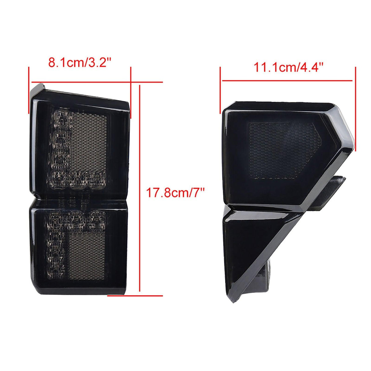 (2pcs/set) Smoked LED Tail Lights Rear Brake Stop Running Lamp for Polaris Ranger 1000 Models 2018 2019 2020 2021 2022, Replace OEM #2413766