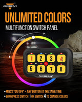RGB Series 6/8/12 Gang LED Switch Panel,Off Road Light Controller