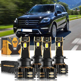 For 2012-2015 Volkswagen ML350 H7 LED Headlight Bulbs Bundle