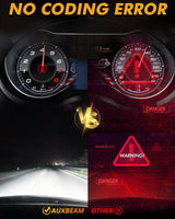 9005+9006 LED HEADLIGHT BULBS 110W 24000LM F22 SERIES HIGH BRIGHTNESS 6500K COOL WHITE | 4 BULBS