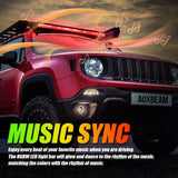 New 52 Inch V-PRO Series Curved RGBW Color Changing Off Road Led Light Bar