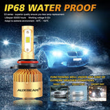 9005+H11 LED Headlight Bulbs 72W 8000LM S3 Series Fan Cooling 6500K Cool White | 4 Bulbs