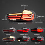 LED Tail Lights Assembly With Sequential Amber Turn Signal For 2012-2019 BMW 3 Series 6th Gen (F30 F35 F80)