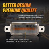 (3pcs/set)  LED Front Grille Lights Raptor Style Amber Light Fit for Dodge Ram 1500 2500 3500 (Amber shell/ Smoked shell）