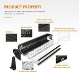5D Series 22 Inch/32 Inch/42 Inch/50 Inch/52 Inch Combo Beam Straight/Curved Double Row LED Light Bar