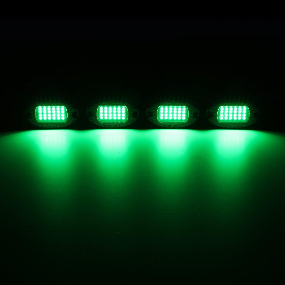 RGBW LED Rock Lights Kit with Bluetooth APP & Wireless Remote Control, Multicolor Neon Underglow Lights with Brake Light function