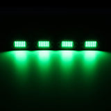 RGBW LED Rock Lights Kit with Bluetooth APP & Wireless Remote Control, Multicolor Neon Underglow Lights with Brake Light function
