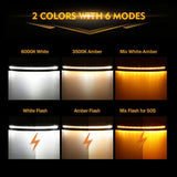 50 Inch 6 Modes Curved LED Light Bars & LED Light Bar Mounting Bracket Combo for Can-am Maverick X3
