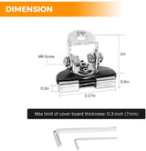 4" Classic-SM Series Spot Beam LED Pods Light + Universal LED Working Lights Mounting Brackets