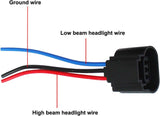 H13 Male to H4 Female Adapter Wiring Harness Connector Headlight Conversion for Headlight/Fog Light 2pcs/Set