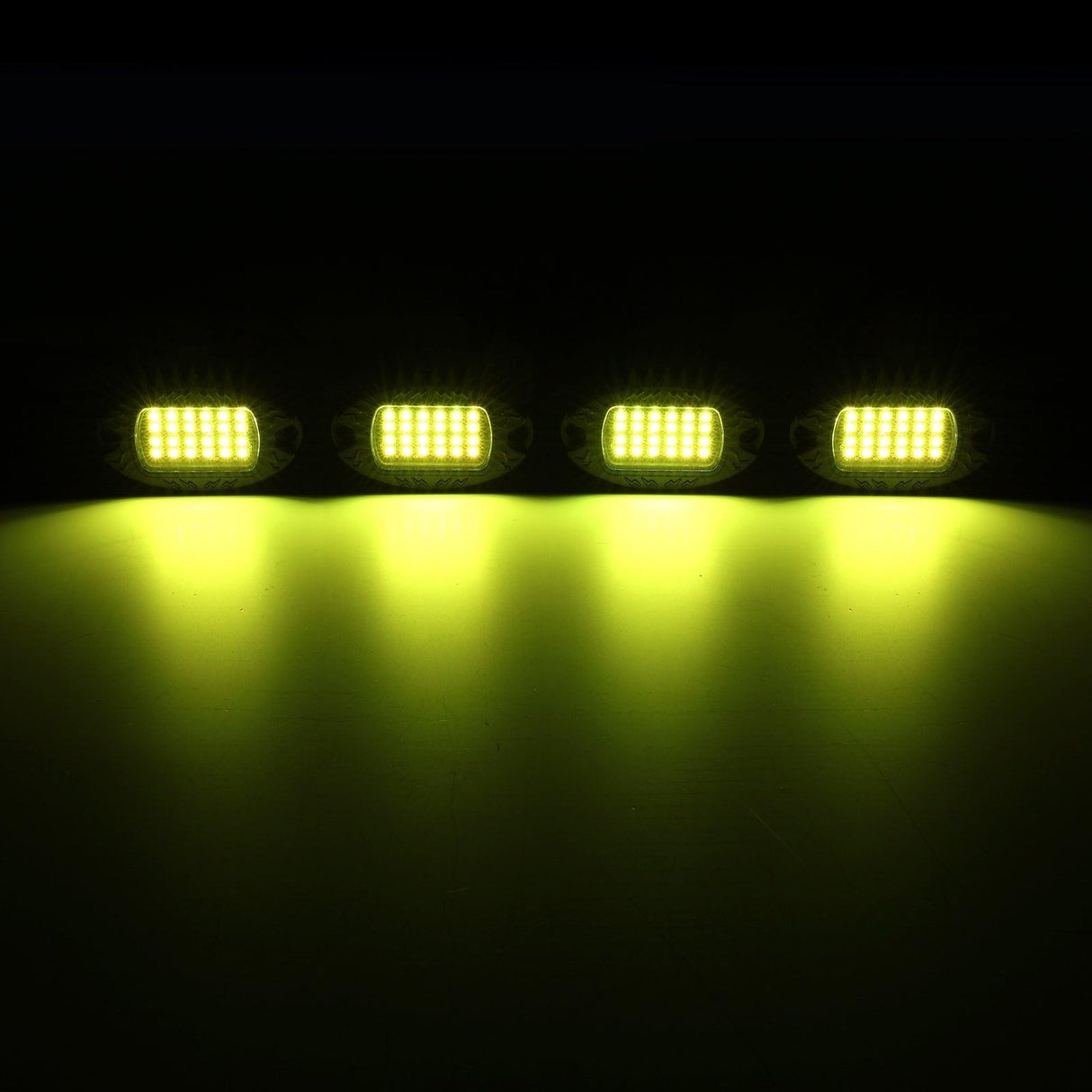 RGBW LED Rock Lights Kit with Bluetooth APP & Wireless Remote Control, Multicolor Neon Underglow Lights with Brake Light function