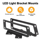 3 Inch LED Pods Lights with Additional Amber Covers & Dual Fog lights Hidden Bumper Mount Bracket for Dodge Ram 2500 3500 2010-2017