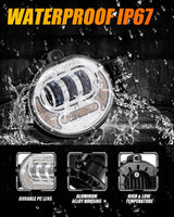 (2pcs/set) LED Fog Light Assembly w/ DRL+ Turn Signal Light for Dodge Ram 1500 2002-2008, Dodge Ram 2500/3500 2003-2009(Chrome)