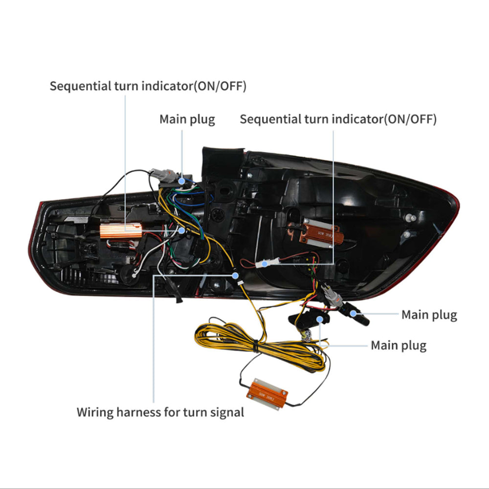 LED Tail Lights Assembly LCl-Style For 2012-2019 BMW 3 Series