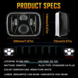 (2pcs/set) 110W 7x6 LED light Headlights for GMC