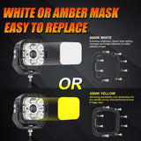 XP-ULTRA Series 5 Inch 110W 11000LM White/Amber LED Driving Lights Pods Light