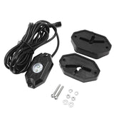 2Pcs 3FT RGB LED Whip Lights with Turn Signal & Brake Light + RGB LED Rock Lights Set with Bluetooth Controlled