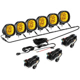 P4 Series | 4 Inch 90W 9000LM Round LED Driving Lights Flood Amber Pod Lights