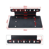 LED Light Bar Steel License Plate Mounting Bracket Front Bumper Holder Fit for Most Trucks, Pickups, SUV, Jeep, 4x4, Cars (US Version)