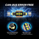 LED Festoon Canbus For Interior Dome Map License Plate Bulbs