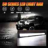 22 Inch-52 Inch 5D Series Straight/Curved Combo Beam Double Row LED Light Bar for Chevy Tahoe