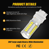 33pcs-LED 3020SMD Cool White/Amber/Red 8000LM LED Brake/Reverse/Parking/Tail/Turn signal Light