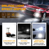 H11 H9 H8 H16JP LED Fog Light/DRL Bulbs 50W 4000LM 6500K White 33LED Series | 2 Bulbs
