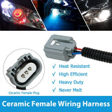 9007 LED Headlight Socket Female Adapter Wiring Harness Connector for Headlight/Fog Light 2pcs/Set