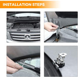 Universal LED Light Bar Mounting Brackets Adjustable Pillar Hood for Offroad Jeep SUV Truck