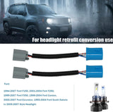9007 LED Headlight Socket Female Adapter Wiring Harness Connector for Headlight/Fog Light 2pcs/Set