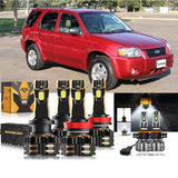 For 2007 Ford Escape H4 LED Headlight Bulbs Bundle