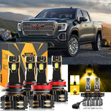 For 2007 GMC Sierra 1500 9005 H11 LED Headlight Bulbs Bundle