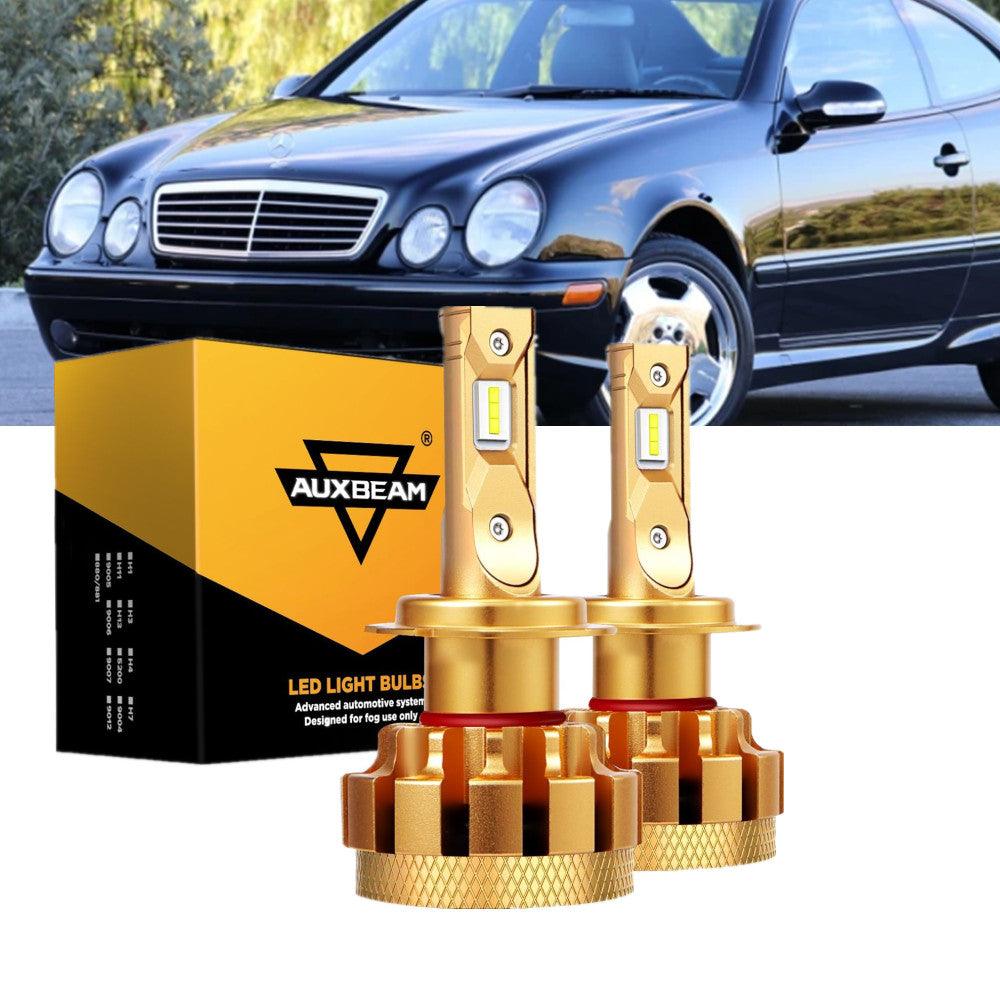 For 2001-2006 Mercedes-Benz CLK55 AMG with HID headlamps LED Light Bulbs High Low Beam Bundle