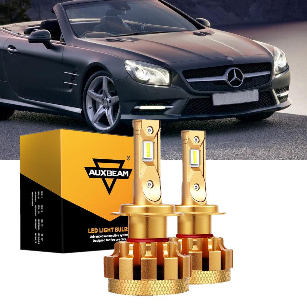 For 2003-2006 Mercedes-Benz SL500 with HID headlamps LED Light Bulbs High Low Beam Bundle