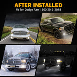 (2pcs/set) DOT Approved LED Fog Lights with DRL for 2013-2018 Dodge Ram 1500
