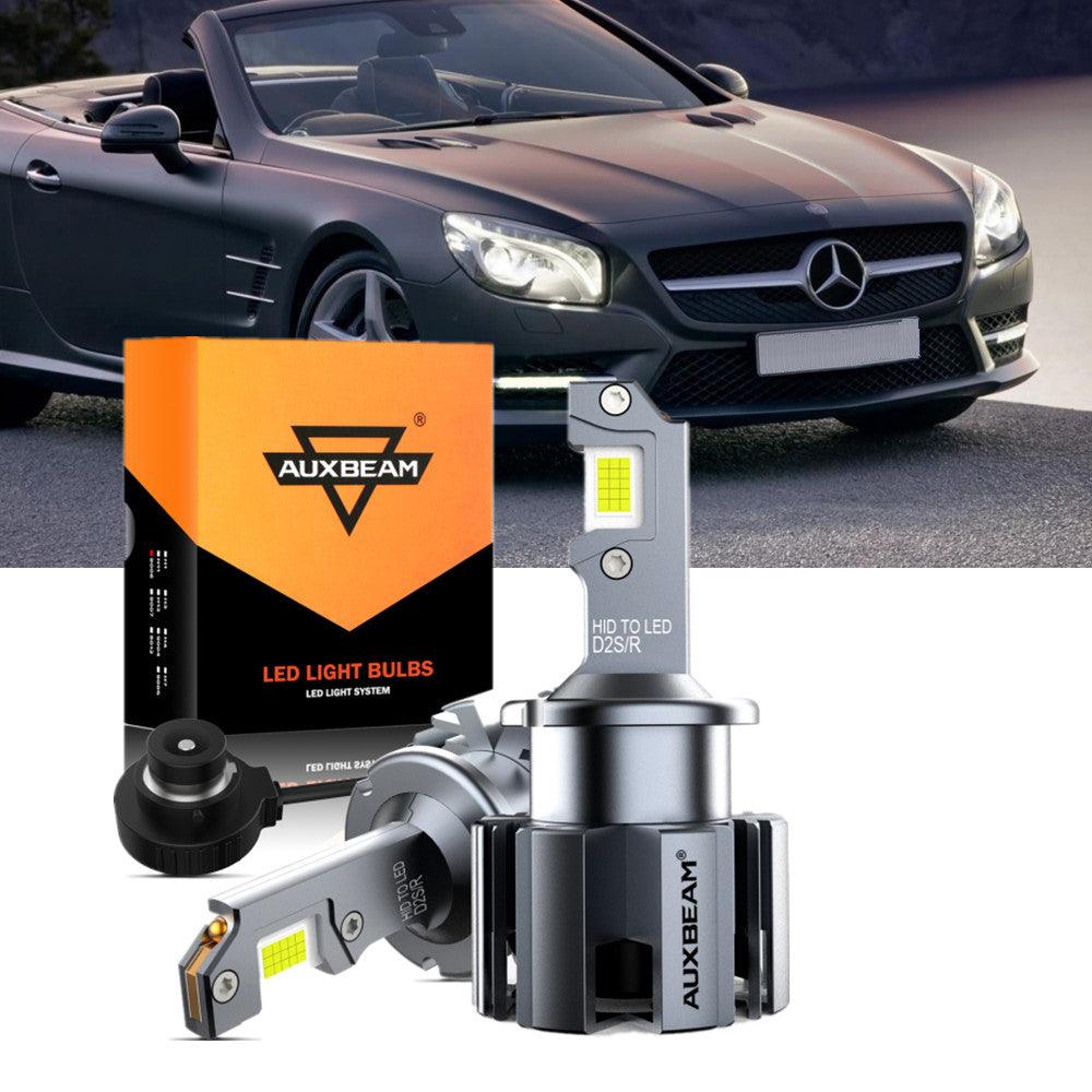 For 2003-2006 Mercedes-Benz SL500 with HID headlamps LED Light Bulbs High Low Beam Bundle
