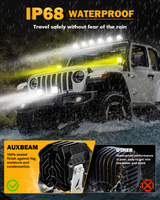 XP-ULTRA Series 4.5 Inch Combo Beam LED Pod Lights Off Road Lights with Amber DRL