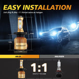 H4/9003 LED Headlight Bulbs 72W 10000LM S3 Series Fan Cooling 6500K Cool White | 2 Bulbs