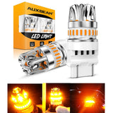 T25 3157 3156 LED Turn Signal Light Rear/Front, Side Maker Light Bulbs 14W 6000LM CAN-Bus Error Free 3000K Amber Y2 Series | 2 Bulbs