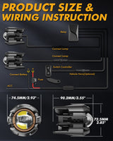 2018 BMW F 750 GS Motorcycle LED Spotlight Light 3+5 Light Modes