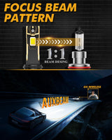 🆕9005+9006 LED Headlight Bulbs 120W 30000LM GX Plug&Play Series 6500K Cool White | 4 Bulbs