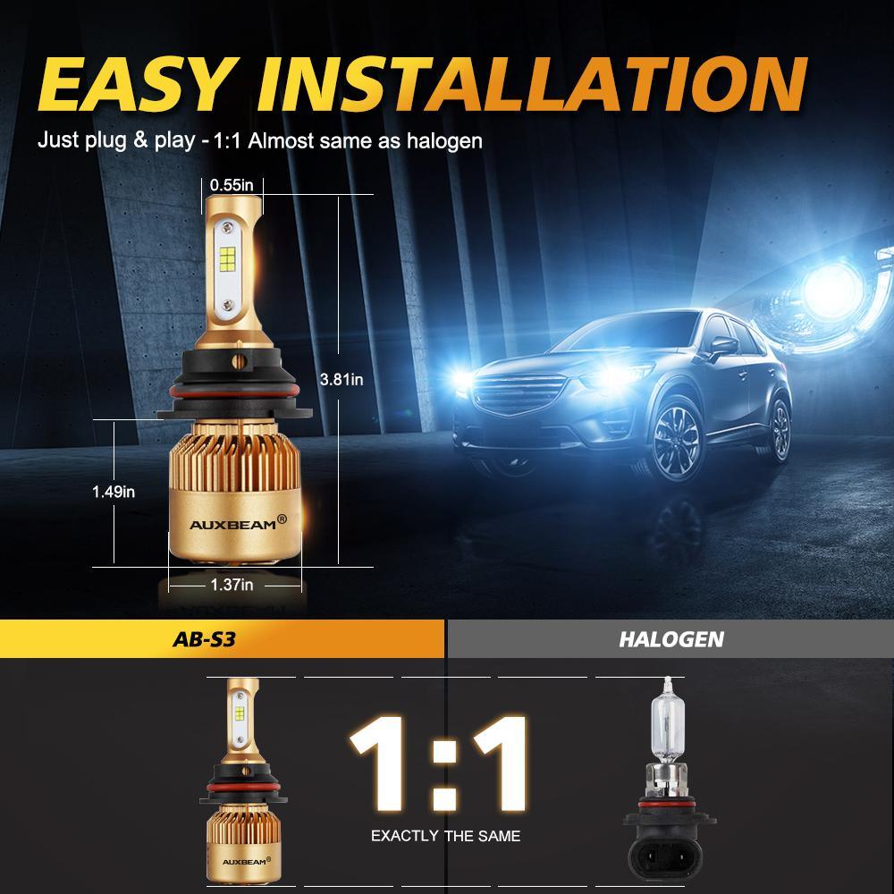 For 2000-2011 Ford Ranger 9007 LED Light Bulbs S3 Series 270°/360° Beam 8000LM