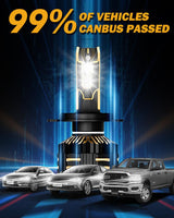 🆕H4 LED Headlight Bulbs 240W 40000LM GX-ULTRA Series 6500K Cool White | 2 Bulbs