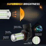 H10 9145 9140 HB3 LED Fog Light/DRL 50W 4000LM Ice Blue 33LED Series | 2 Bulbs