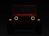 9 Inch LED Headlights with DRL Halo Ring for Jeeps Wrangler JL 2018-2024（DOT Approved）