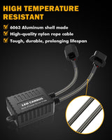 H13/9008 C20-Model Decoder-Pro Enhanced Led Headlight Bulbs Canbus Decoder Harness Resistor Conversion Kit 2pcs/set