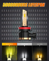 (2pcs/set) H11/H8/H9 8000LM 3000K Yellow Z3 LED Fog Light/DRL BULBS 44W For 2012-21015 TOYOTA TACOMA
