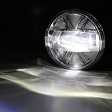 (2pcs/set) 48W LED Fog Lights DOT Approved For 2007-2013 GMC Sierra 1500 / 2007-2014 Sierra 2500HD 3500HD (Chrome)